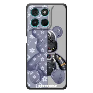 Силиконовый чехол для Motorola Moto G57 Power (Медведь Louis Vuitton)