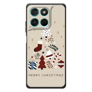 Чехол Санта Клаус для Motorola Moto G57 Power (Merry Christmas)