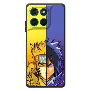 Купить Чехлы на телефон с принтом Anime для Motorola Moto G57 Power (Naruto Vs Sasuke)