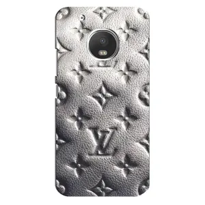 Текстурный Чехол Louis Vuitton для Мото Джи 5с (Бежевый ЛВ)