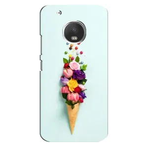 Чехлы с тематикой "ЦВЕТЫ" на Motorola MOTO G5s (Цветок-мороженное)