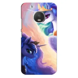 Чехол Unicorn на Motorola MOTO G5s (Единорожки на тучках)
