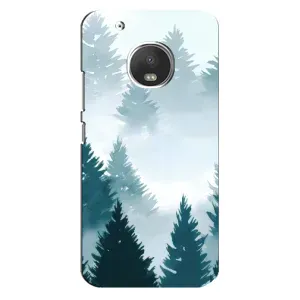Летний Чехол на Motorola MOTO G5s (Горный лес)