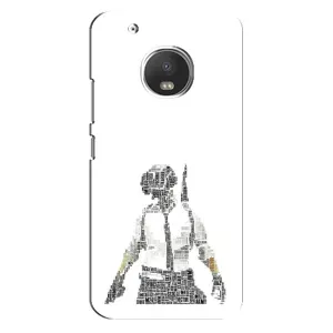 Силиконовый чехол с картинкой "Герой Pubg" на Motorola MOTO G5s (Из букв)