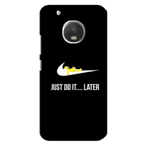Силиконовый Чехол на Motorola MOTO G5s с картинкой Nike (Later)
