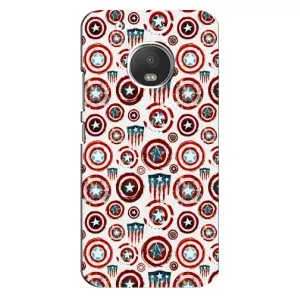 Чехол с Щитом Капитана Америки на Motorola MOTO G5s (Марвел щиты)