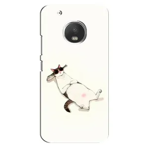 Чехол на тематику: Коты для Motorola MOTO G5s (Отдых)