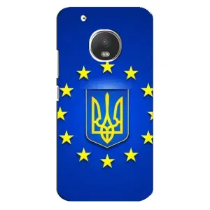 Чехол с Украинской символикой на Мото Джи 5с (Украина это Европа)