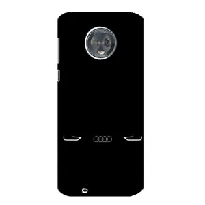 Силиконовый бампер с картинкой машины на Motorola MOTO G6 (Силует Audi)