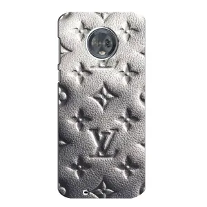 Текстурный Чехол Louis Vuitton для Мото Джи 6 (Бежевый ЛВ)
