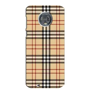 Чехол с Брендами одежды на Мото Джи 6 (Burberry стиль)
