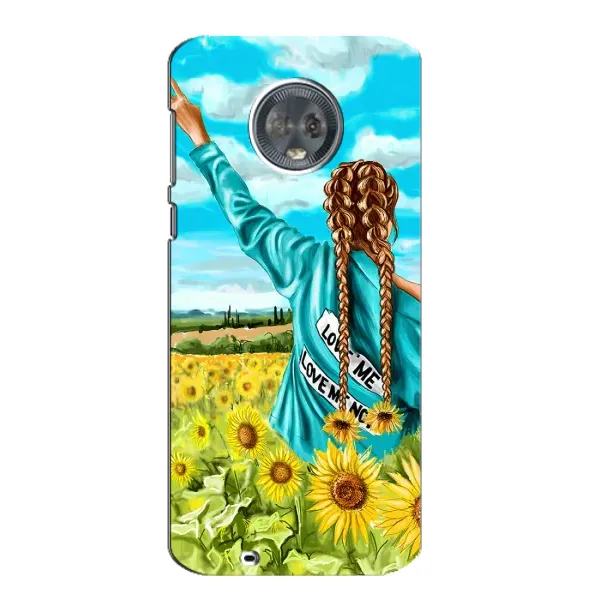Чехол с рисунком «Девушка на поле» для Motorola MOTO G6 Чехол с рисунком «Девушка на поле» для Motorola MOTO G6