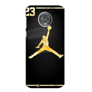 Силиконовый Чехол Nike Air Jordan на Мото Джи 6 (Джордан 23)