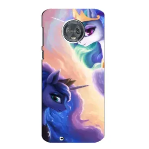 Чехол Unicorn на Motorola MOTO G6 (Единорожки на тучках)