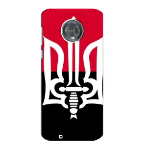 Чехлы УПА (Красно-Чёрный) на Motorola MOTO G6 (Герб Украины)