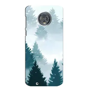 Летний Чехол на Motorola MOTO G6 (Горный лес)