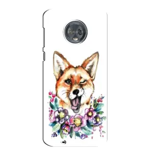 Чехол с Лисичкой для Motorola MOTO G6 (Хитрая лиса)