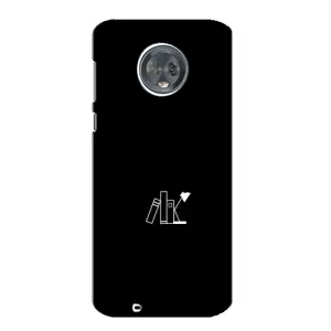 Чехол с картинками на черном фоне для Motorola MOTO G6 (Книжки)