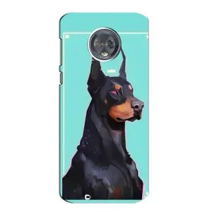 Чехол ДОБЕРМАН для Motorola MOTO G6 (Король доберман)