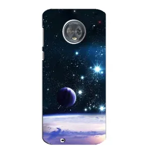 Чехол (ТПУ) с планетами на Motorola MOTO G6 (Космический вид)