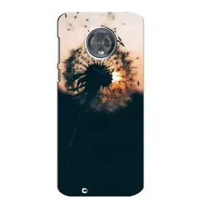 Силиконовый Чехол с одуванчиками на Motorola MOTO G6 (Красивый одуванчик)