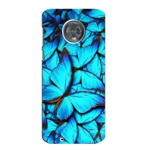 Силиконовый бампер с картинкой животных для Motorola MOTO G6 (Крылья бабочек)