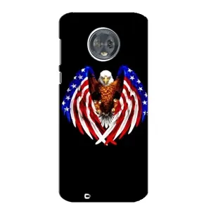 Чохол Прапор USA для Motorola MOTO G6 (Крила США)