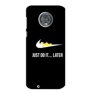 Силиконовый Чехол на Motorola MOTO G6 с картинкой Nike (Later)