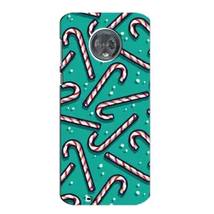 Силіконовий бампер на різдво для Motorola MOTO G6 (Льодяники)