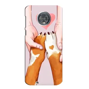 Чехол (ТПУ) Милые собачки для Motorola MOTO G6 (Любовь к собакам)