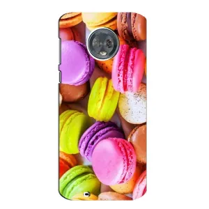 Чехол с изображением вкусной еды для Motorola MOTO G6 (Макаруны)