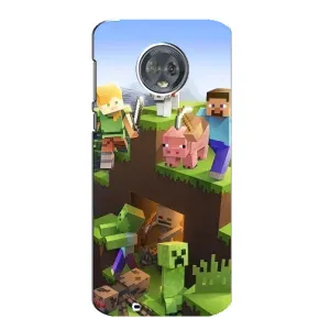 Чохли для Motorola MOTO G6 (Персонажі МайнКрафт) (Майн-крафт)