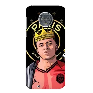 Чехол (TPU) с Футболистом на Motorola MOTO G6 (Mbappe King)