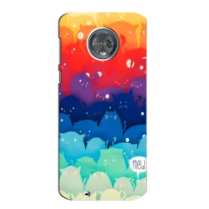 Силиконовый чехол с котиком для Motorola MOTO G6 (Mew)