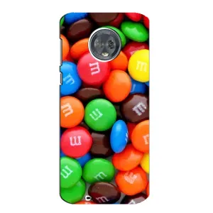 Чехол с изображением вкусной еды для Motorola MOTO G6 (Разноцветные M&M'S)