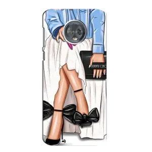 Силиконовый Чехол на Motorola MOTO G6 с картинкой Стильных Девушек (Мода)