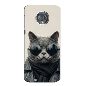 Чехол на тематику: Коты для Motorola MOTO G6 (Модный кот)