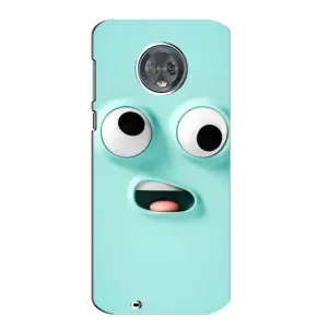 Силиконовые Чехлы (смешные стикеры) для Motorola MOTO G6 (Забавное мятное лицо)