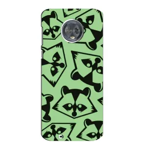 Силиконовый Чехол с Енотами на Motorola MOTO G6 (Мордочки Енота)