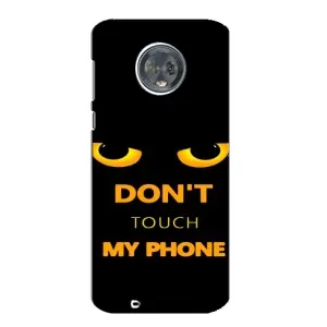 Чехол с Прикольным принтом на Motorola MOTO G6 (Не трогай мой телефон)