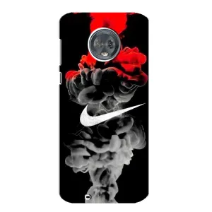 Силиконовый Чехол на Motorola MOTO G6 с картинкой Nike (Nike дым)
