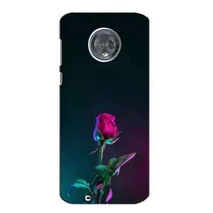 Чехлы с принтом Розочки для Motorola MOTO G6 (Ночная роза)