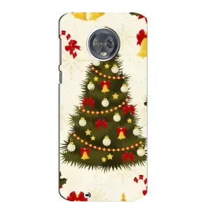 Чохол новорічна ялинка на Motorola MOTO G6 (Новорічний принт)