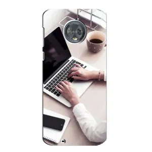 Силиконовый бампер (Работники) на Motorola MOTO G6 (Офисный работник)