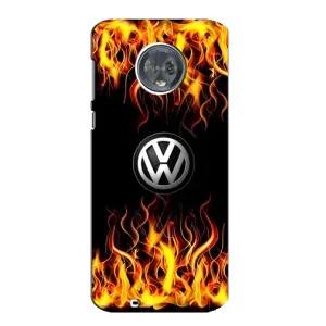 Чехол "Фольксваген" для Motorola MOTO G6 (Огненный Лого)