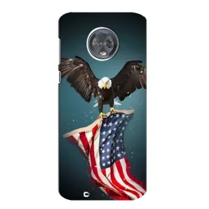 Чохол Прапор USA для Motorola MOTO G6 (Орел і прапор)