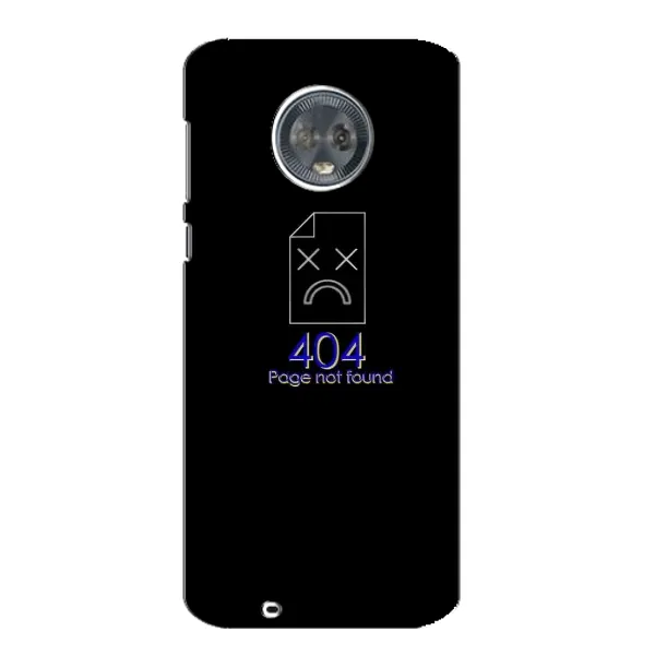 Чехол с рисунком «Ошибка 404» для Motorola MOTO G6 Чехол с рисунком «Ошибка 404» для Motorola MOTO G6