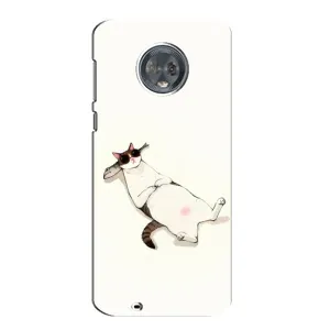 Чехол на тематику: Коты для Motorola MOTO G6 (Отдых)