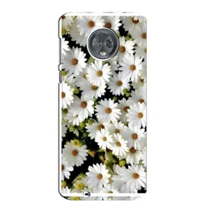 Чехол с ромашками на Motorola MOTO G6 (Рамка в ромашках)
