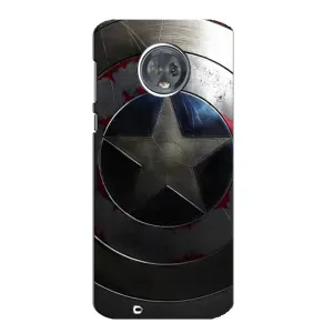 Чохол с Щітом Капітана Америки на Motorola MOTO G6 (Ретро Щит Капітана)